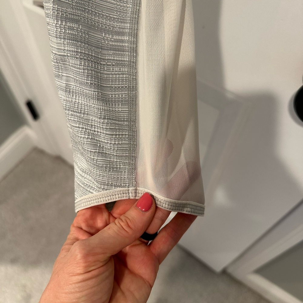 Athleta Gray & White Leggings - Picture 2 of 4